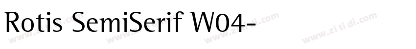 Rotis SemiSerif W04字体转换